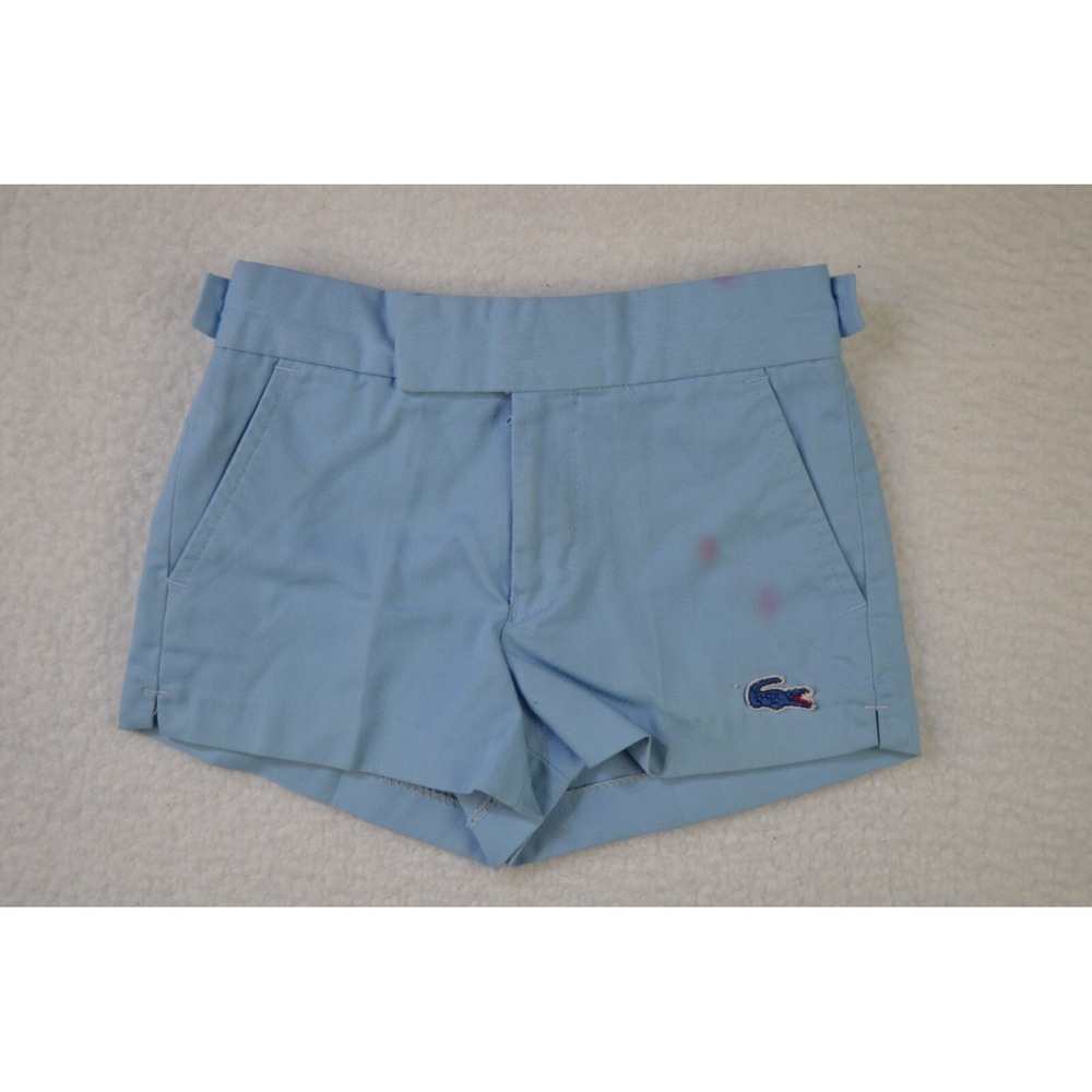 Vintage Youth Izod Lacoste Pocket Shorts Boys Size 4 Blue Preppy